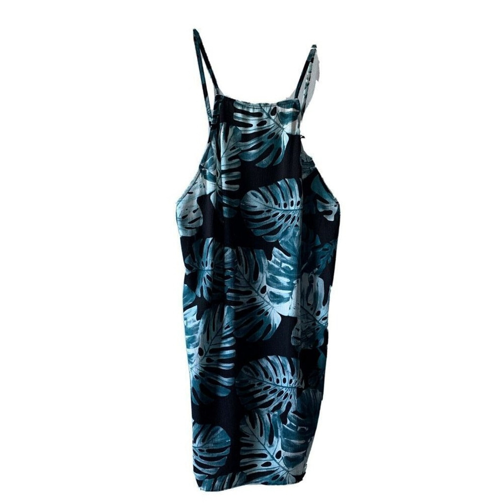 show me your mumu dress xs spaghetti strap mini sheer tropical leaves y2k